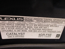 2007 LEXUS IS250 NAVY BLUE 2.5L AT Z16262